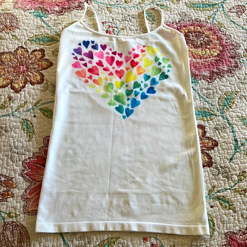 rainbow heart shirt